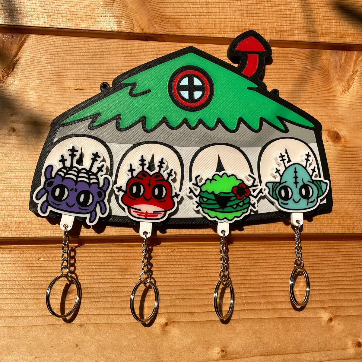 4-Character Shared Shelter | Cult of the Lamb Magnetic Wall Key Holder
