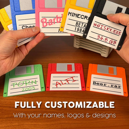 Floppy Click | Porta Sottobicchieri Retro-Tech