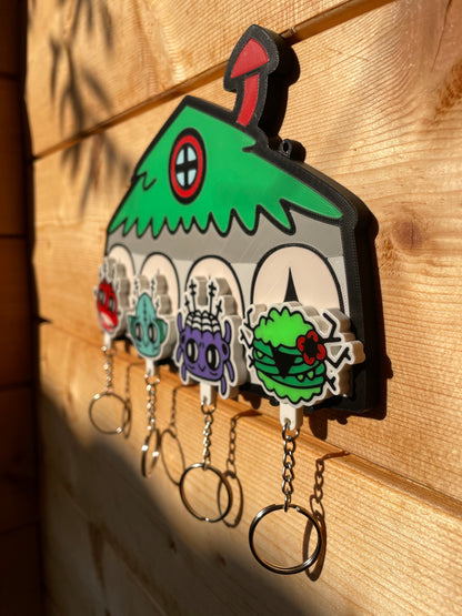 4-Character Shared Shelter | Cult of the Lamb Magnetic Wall Key Holder