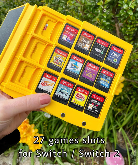 Games Book | Organizer per cartucce Switch, DS, 3DS, SD e MicroSD