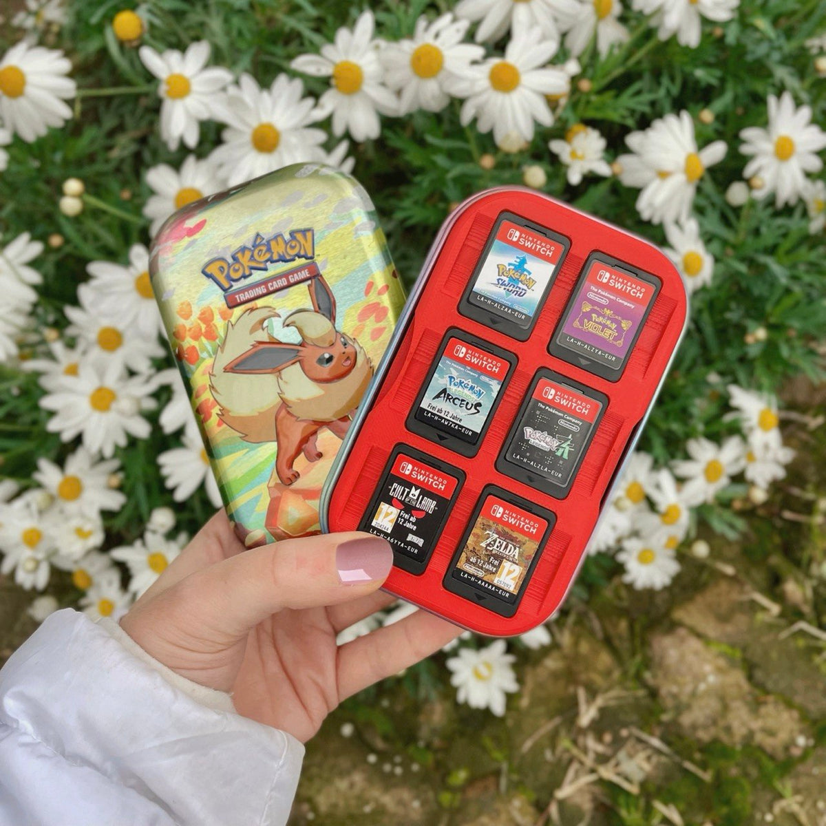 Inserti Videogiochi Pokémon Mini Tin | Organizer cartucce Nintendo Switch / 3DS / DS